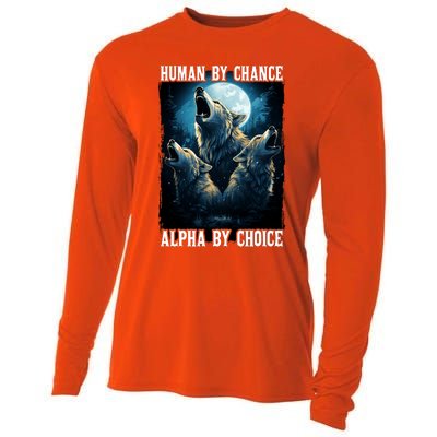 Wolf Human By Chance Alpha By Choice Cooling Performance Long Sleeve Crew