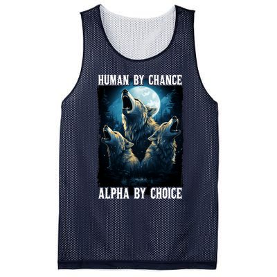 Wolf Human By Chance Alpha By Choice Mesh Reversible Basketball Jersey Tank