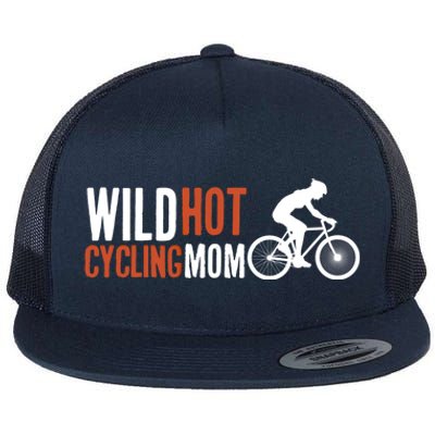 Wild Hot Cycling Mom Cycologist Biking Racing Bicycle Mtb Gift Flat Bill Trucker Hat