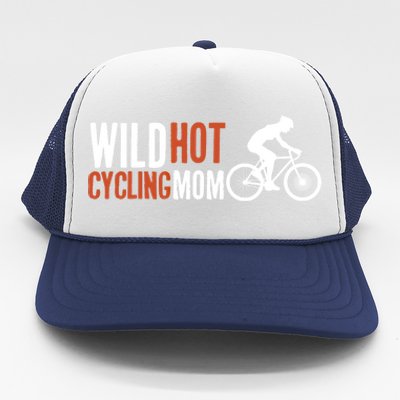 Wild Hot Cycling Mom Cycologist Biking Racing Bicycle Mtb Gift Trucker Hat