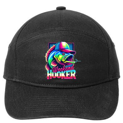 Weekend Hooker Colorful Fishing 7-Panel Snapback Hat