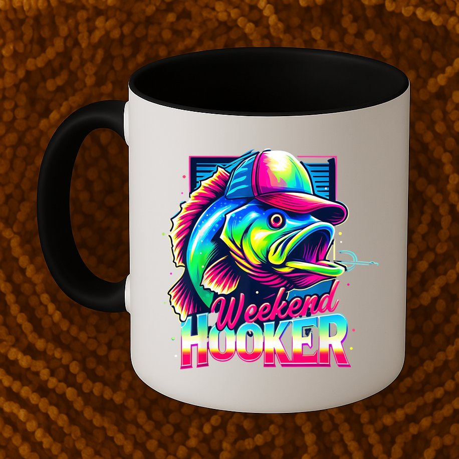 Weekend Hooker Colorful Fishing Mug