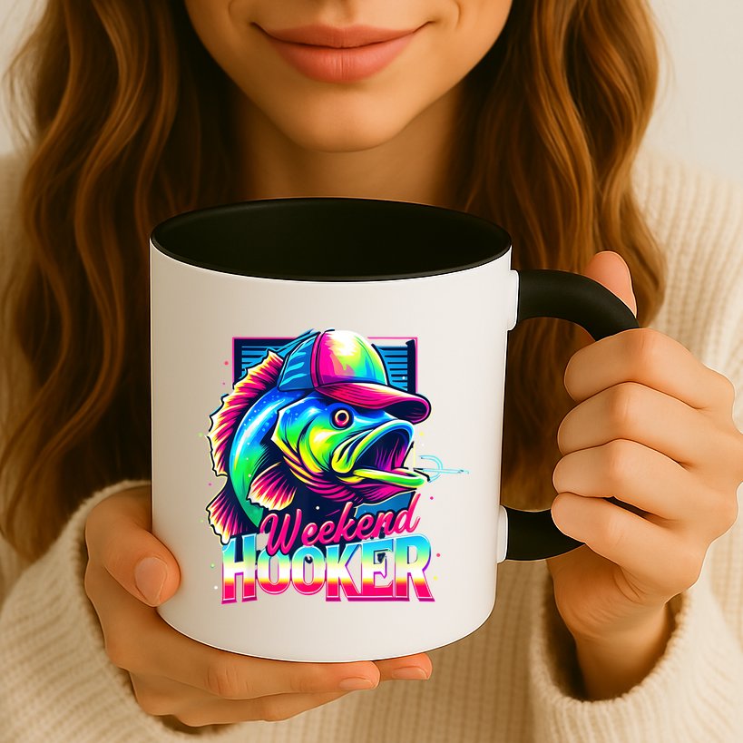 Weekend Hooker Colorful Fishing Mug