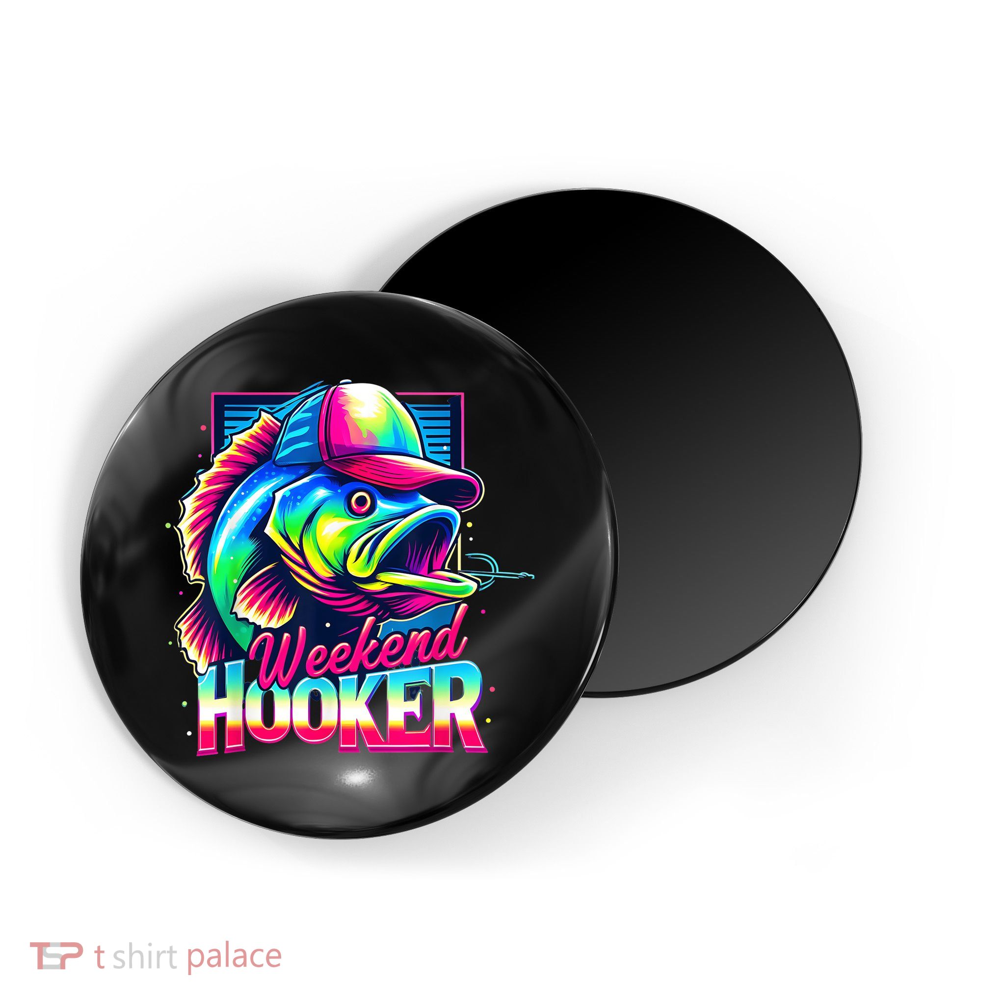 Weekend Hooker Colorful Fishing Magnet