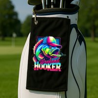 Weekend Hooker Colorful Fishing Golf Towel