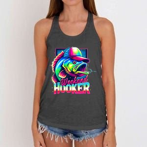 Weekend Hooker Colorful Fishing Women's Knotted Racerback Tank