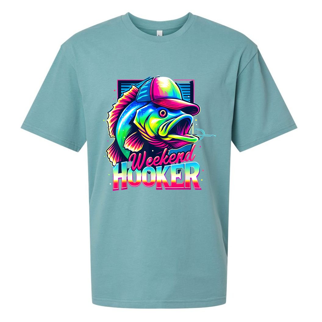Weekend Hooker Colorful Fishing Sueded Cloud Jersey T-Shirt