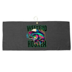 Weekend Hooker Colorful Fishing Large Microfiber Waffle Golf Towel