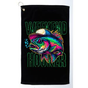 Weekend Hooker Colorful Fishing Platinum Collection Golf Towel