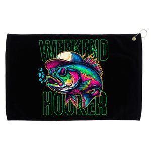 Weekend Hooker Colorful Fishing Grommeted Golf Towel