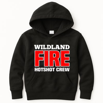 Wildland Hotshot Crew Fire Rescue Department Firefighters Kids Hoodie