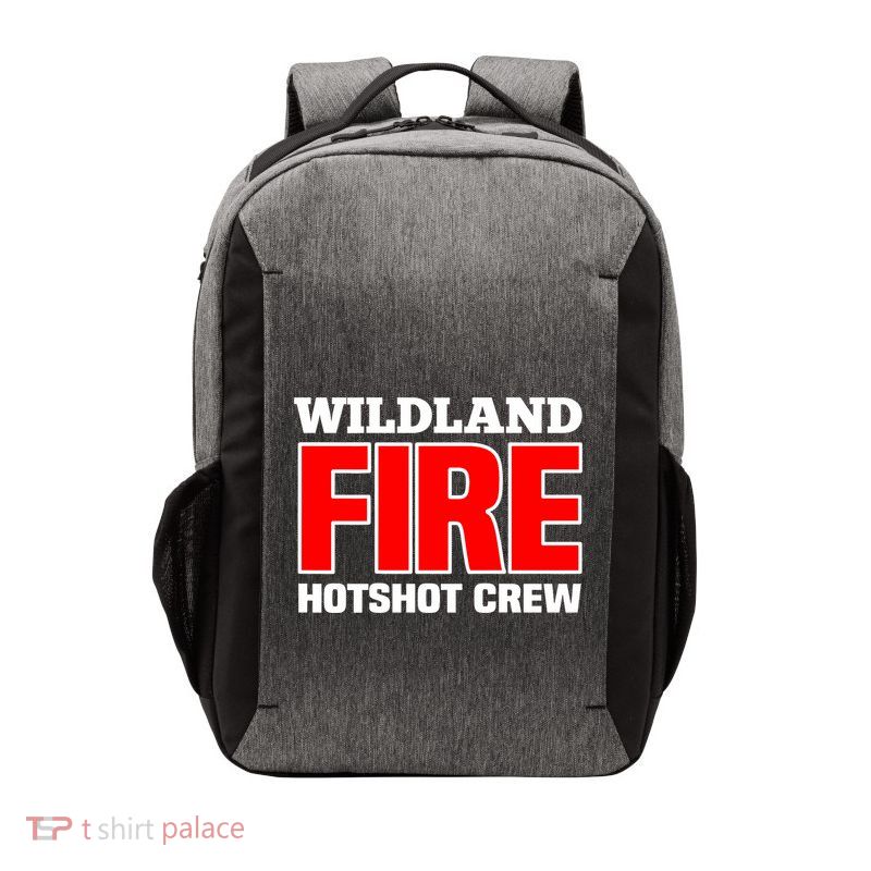 Wildland Hotshot Crew Fire Rescue Department Firefighters Vector Backpack
