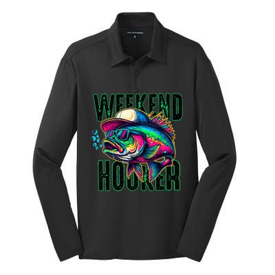 Weekend Hooker Colorful Fishing Silk Touch Performance Long Sleeve Polo