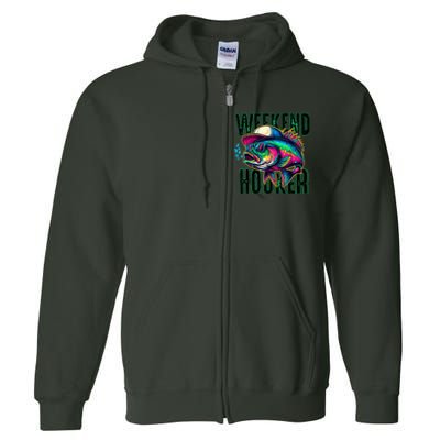 Weekend Hooker Colorful Fishing Full Zip Hoodie