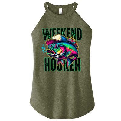 Weekend Hooker Colorful Fishing Women’s Perfect Tri Rocker Tank