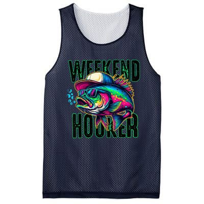 Weekend Hooker Colorful Fishing Mesh Reversible Basketball Jersey Tank