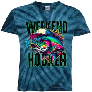 Weekend Hooker Colorful Fishing Kids Tie-Dye T-Shirt