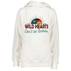 Wild Hearts CanT Be Broken Womens Funnel Neck Pullover Hood