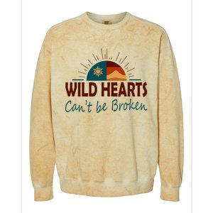 Wild Hearts CanT Be Broken Colorblast Crewneck Sweatshirt