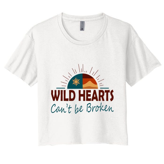 Wild Hearts CanT Be Broken Women's Crop Top Tee