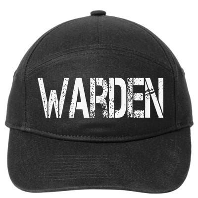 Warden Halloween Costume Game Fish Prison 7-Panel Snapback Hat