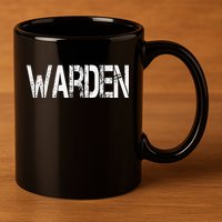 Warden Halloween Costume Game Fish Prison 11oz C Handle Ceramic Mug