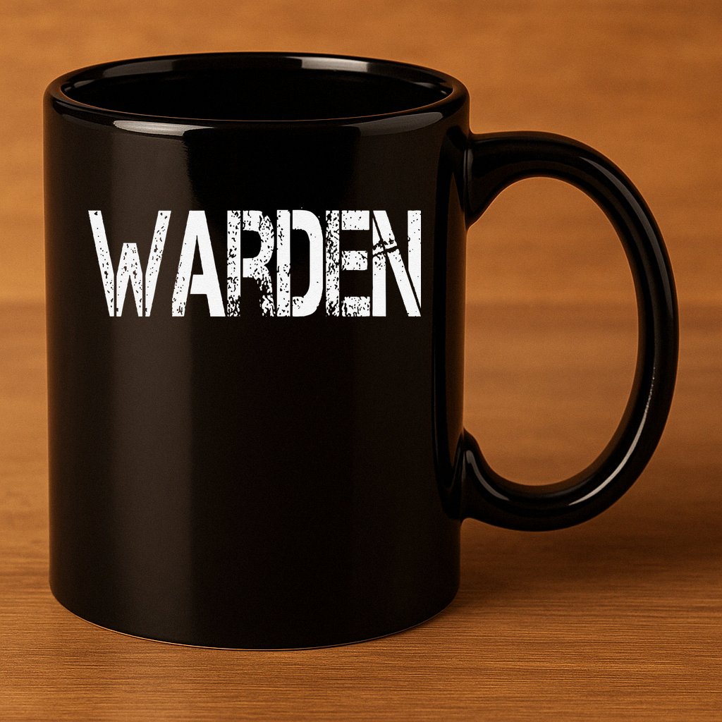 Warden Halloween Costume Game Fish Prison 11oz C Handle Ceramic Mug