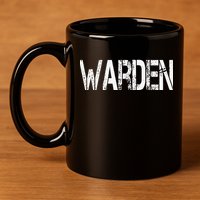 Warden Halloween Costume Game Fish Prison 11oz C Handle Ceramic Mug