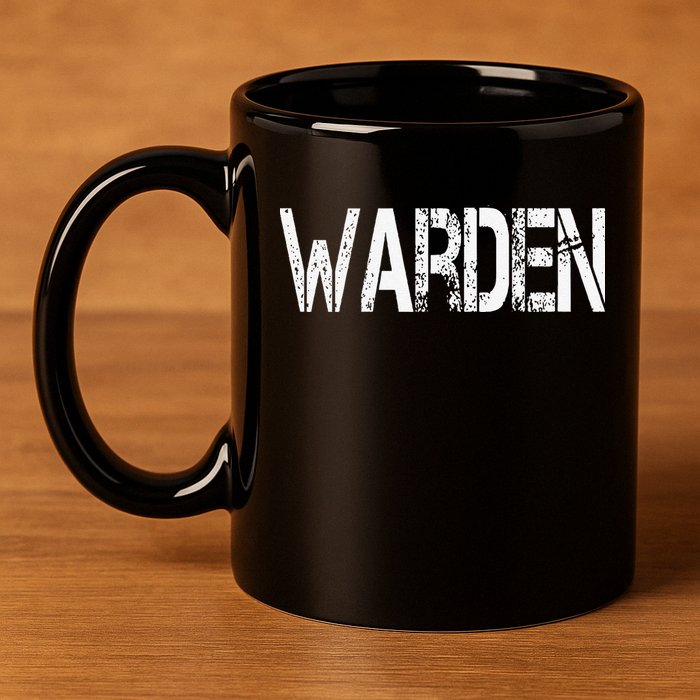 Warden Halloween Costume Game Fish Prison 11oz C Handle Ceramic Mug