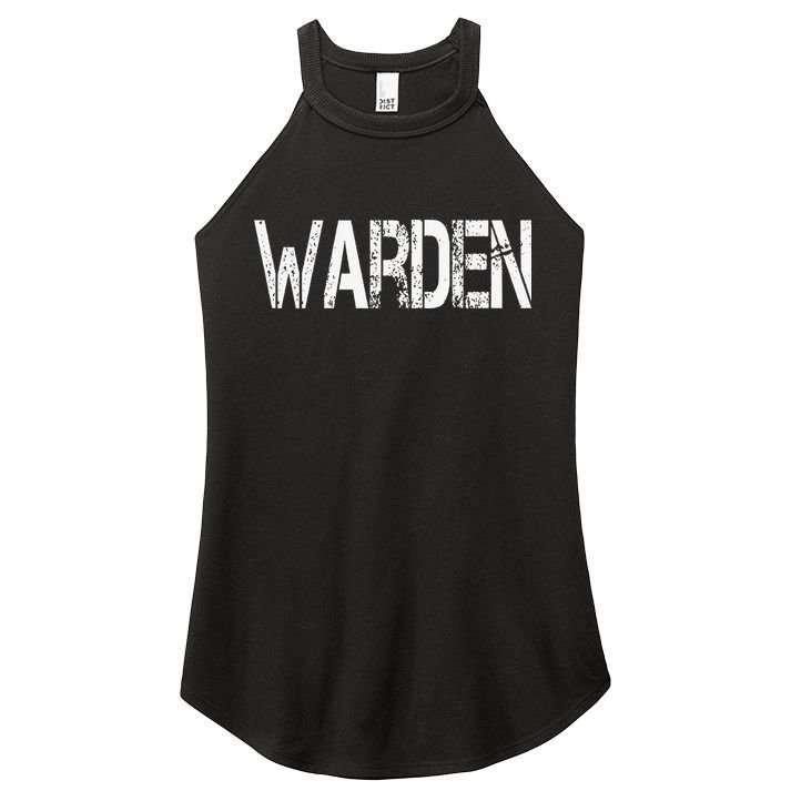 Warden Halloween Costume Game Fish Prison Women's Perfect Tri Rocker Tank