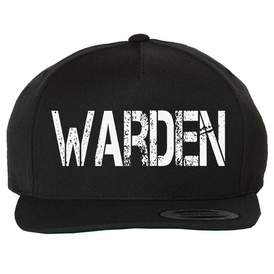 Warden Halloween Costume Game Fish Prison Wool Snapback Cap