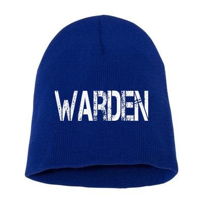Warden Halloween Costume Game Fish Prison Short Acrylic Beanie