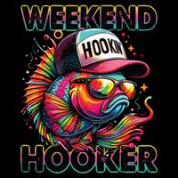 Weekend Hooker Colorful Fishing Drawstring Bag