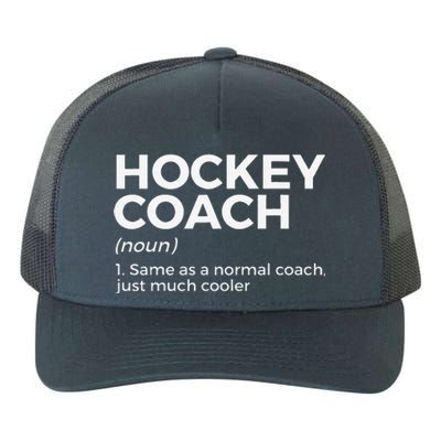 Walking Hockey Coach Definition Funny Hockey Player Yupoong Adult 5-Panel Trucker Hat