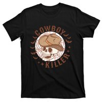 Western Halloween Cowboy Funny Skeleton Gift T-Shirt