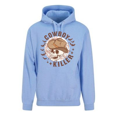 Western Halloween Cowboy Funny Skeleton Gift Unisex Surf Hoodie