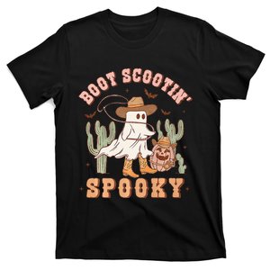 Western Halloween Cowboy Ghost Boot Scootin Spooky T-Shirt