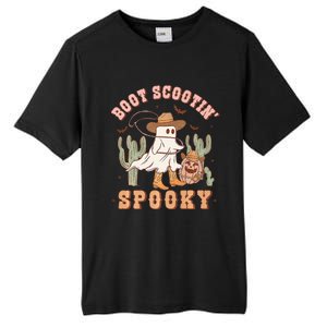 Western Halloween Cowboy Ghost Boot Scootin Spooky Tall Fusion ChromaSoft Performance T-Shirt