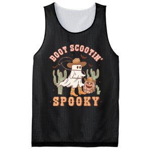 Western Halloween Cowboy Ghost Boot Scootin Spooky Mesh Reversible Basketball Jersey Tank