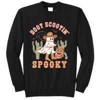 Western Halloween Cowboy Ghost Boot Scootin Spooky Tall Sweatshirt