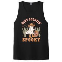 Western Halloween Cowboy Ghost Boot Scootin Spooky PosiCharge Competitor Tank