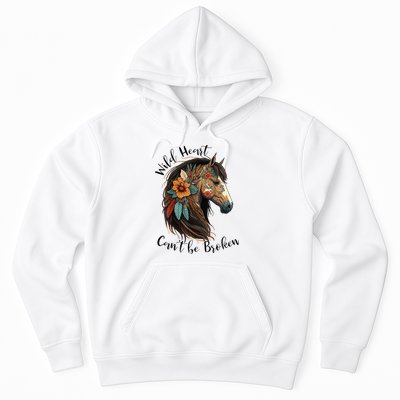 Wild Heart Can't Be Broken Wild Horse Horse Lover Gift Hoodie