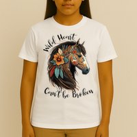 Wild Heart Can't Be Broken Wild Horse Horse Lover Gift T-Shirt