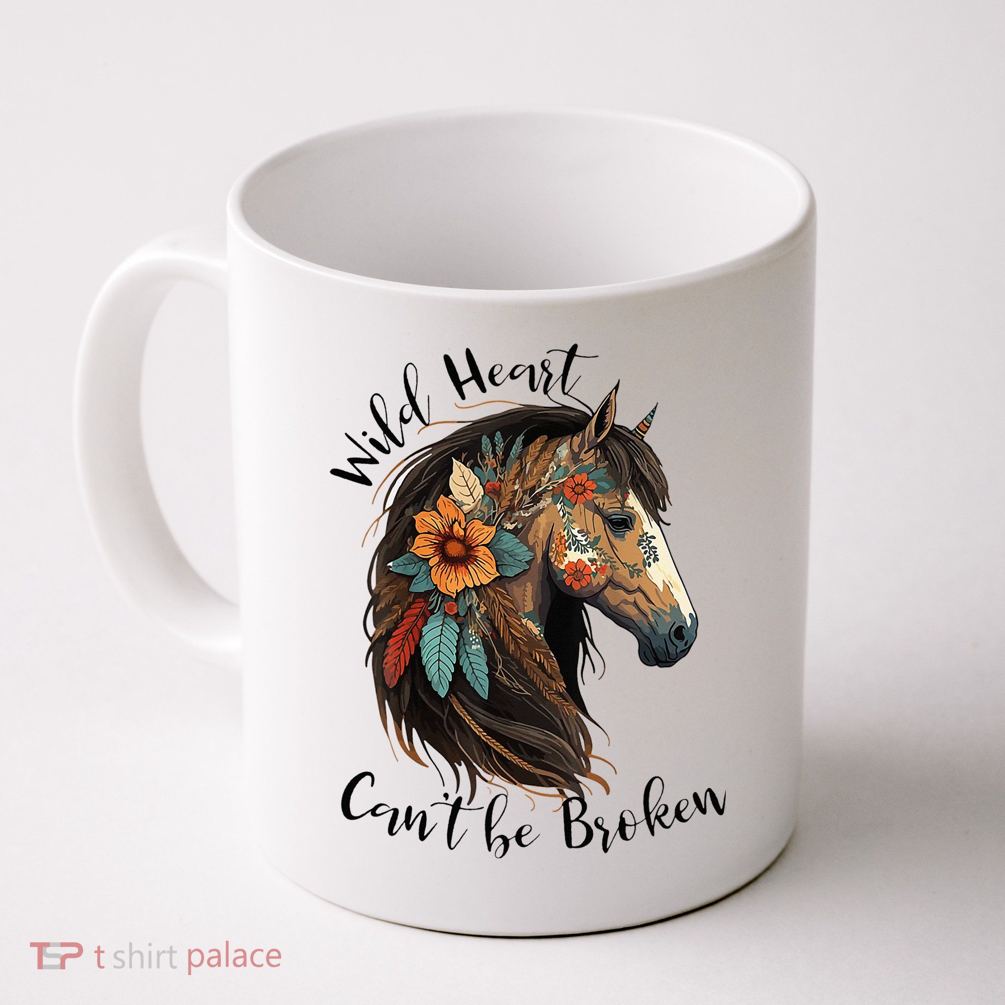 Wild Heart Can't Be Broken Wild Horse Horse Lover Gift Mug