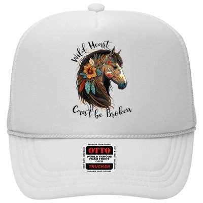 Wild Heart Can't Be Broken Wild Horse Horse Lover Gift Trucker Hat