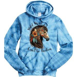 Wild Heart Can't Be Broken Wild Horse Hors Tie Dye Hoodie