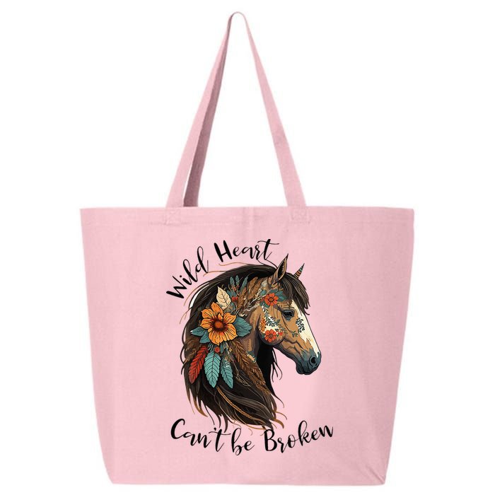 Wild Heart Can't Be Broken Wild Horse Hors 25L Jumbo Tote