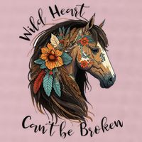Wild Heart Can't Be Broken Wild Horse Hors 25L Jumbo Tote
