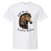 Wild Heart Can't Be Broken Wild Horse Hors Garment-Dyed Heavyweight T-Shirt