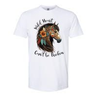 Wild Heart Can't Be Broken Wild Horse Hors Softstyle CVC T-Shirt